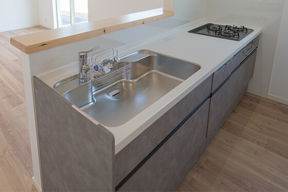 ガスコンロ付システムキッチン