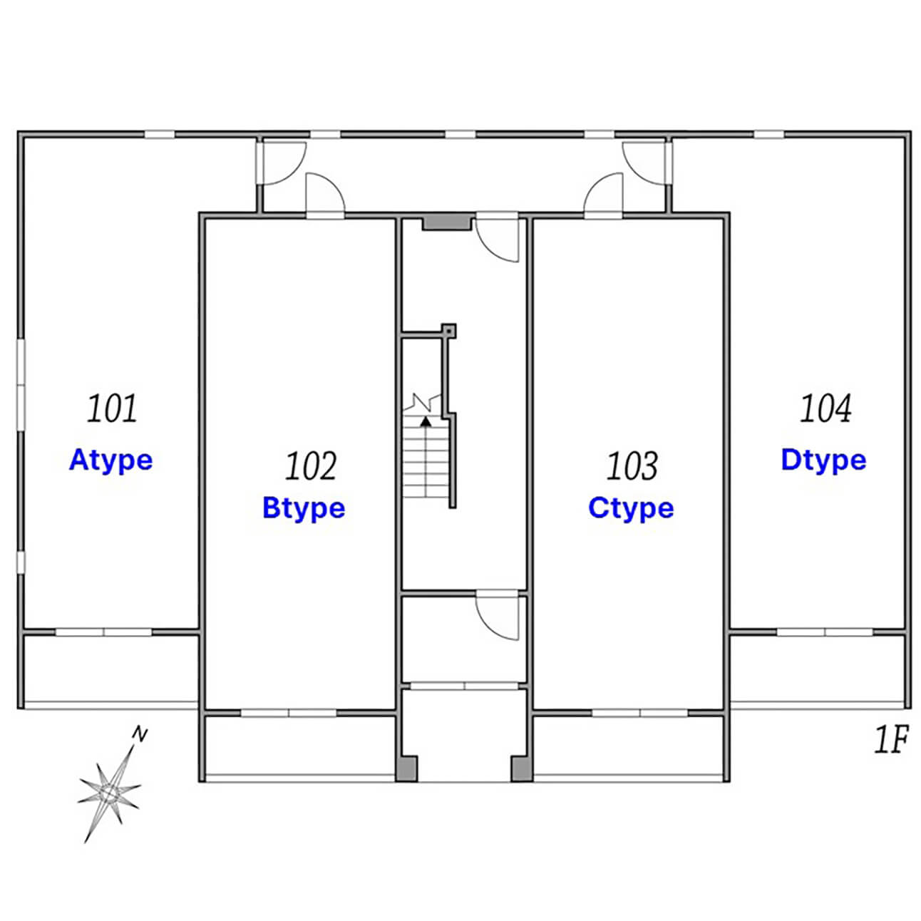 MOCXION扇 各階平面図