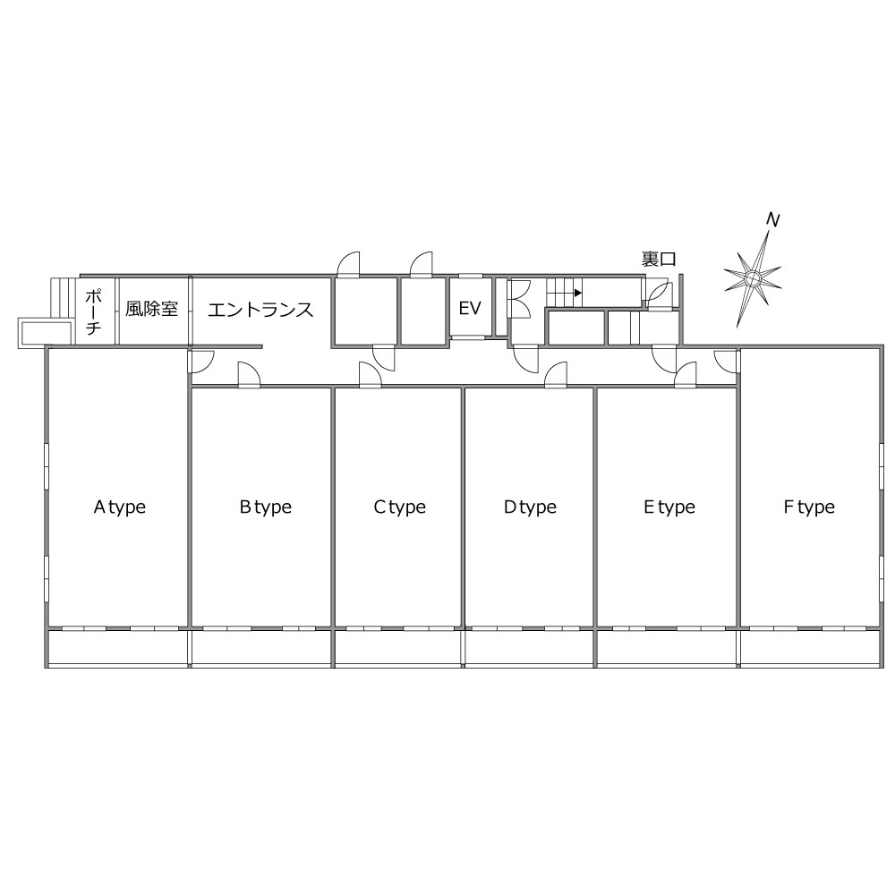 MOCXION川越南通町 各階平面図