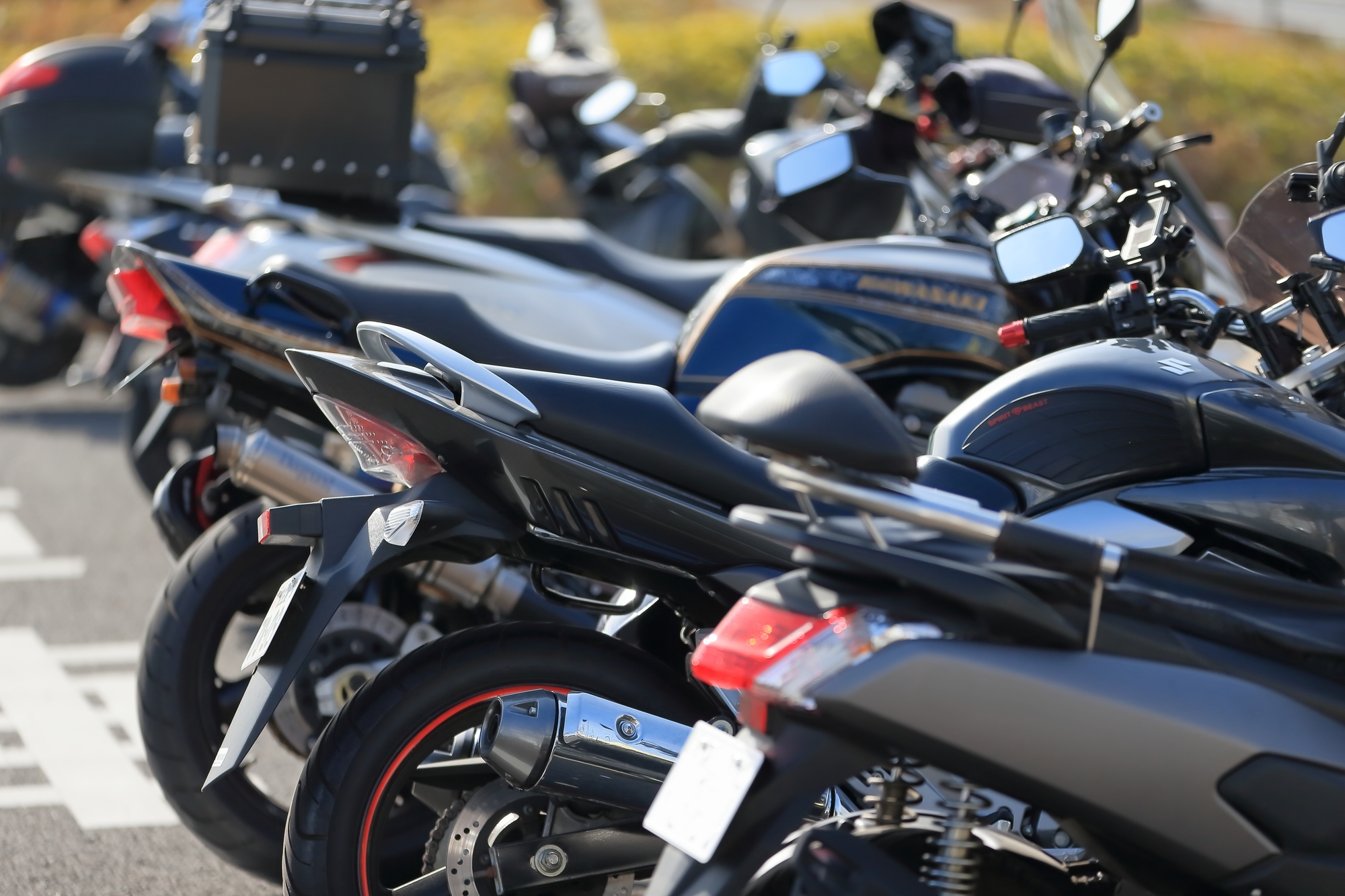 バイク置場（敷地内に設けた便利な駐輪スペース）