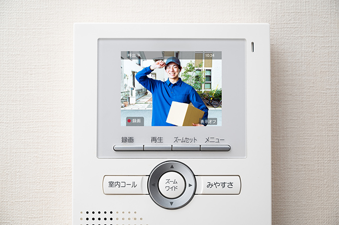 TVモニター付きインターホン(来訪者を確認できる安心設備)